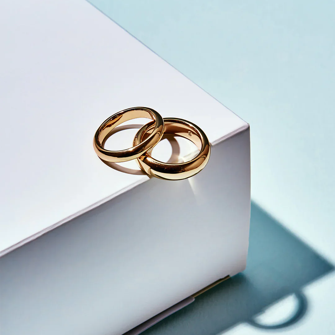 Eloane – Anillo dorado de acero inoxidable