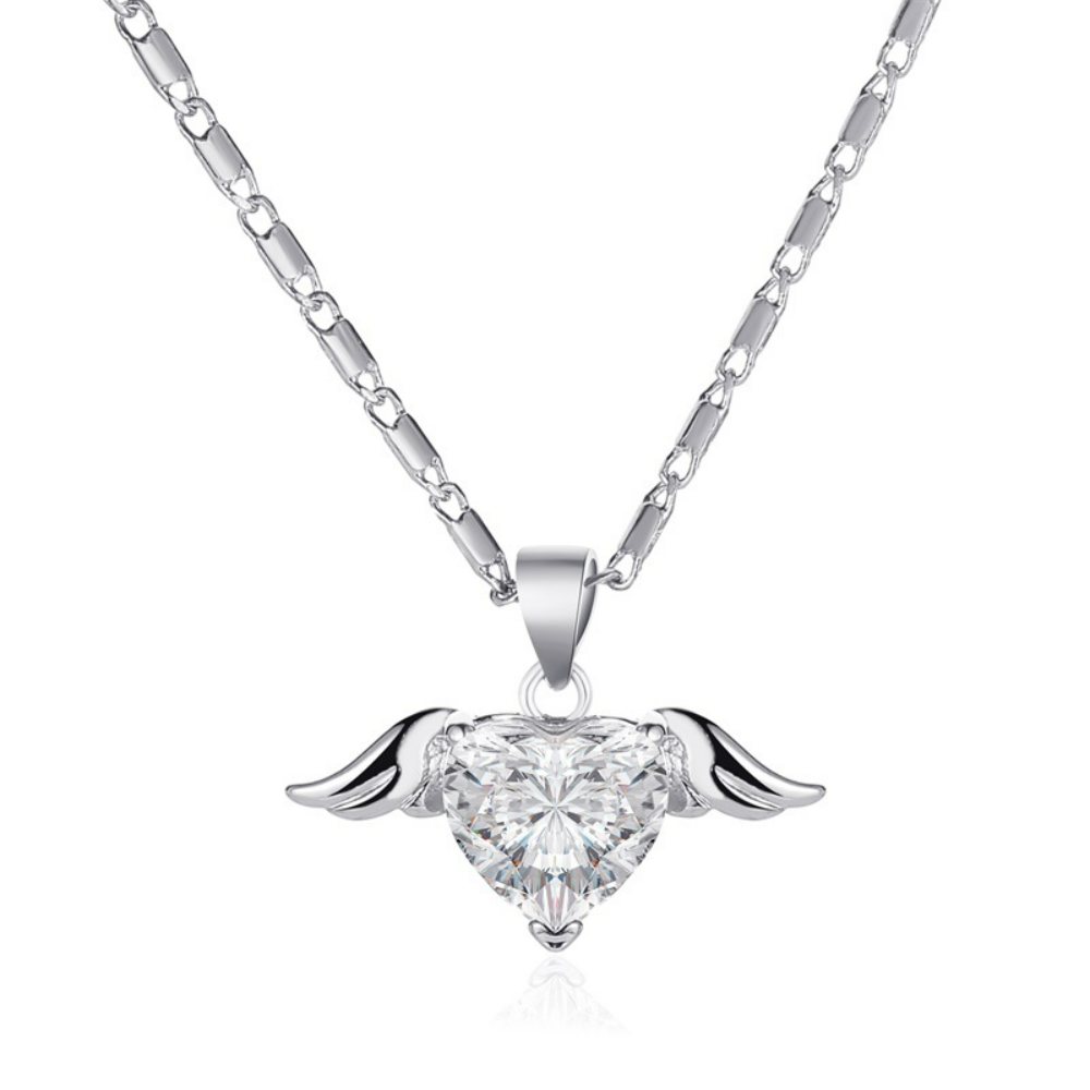 Collar Alas de Amor - Cadena de Corazones y Alas