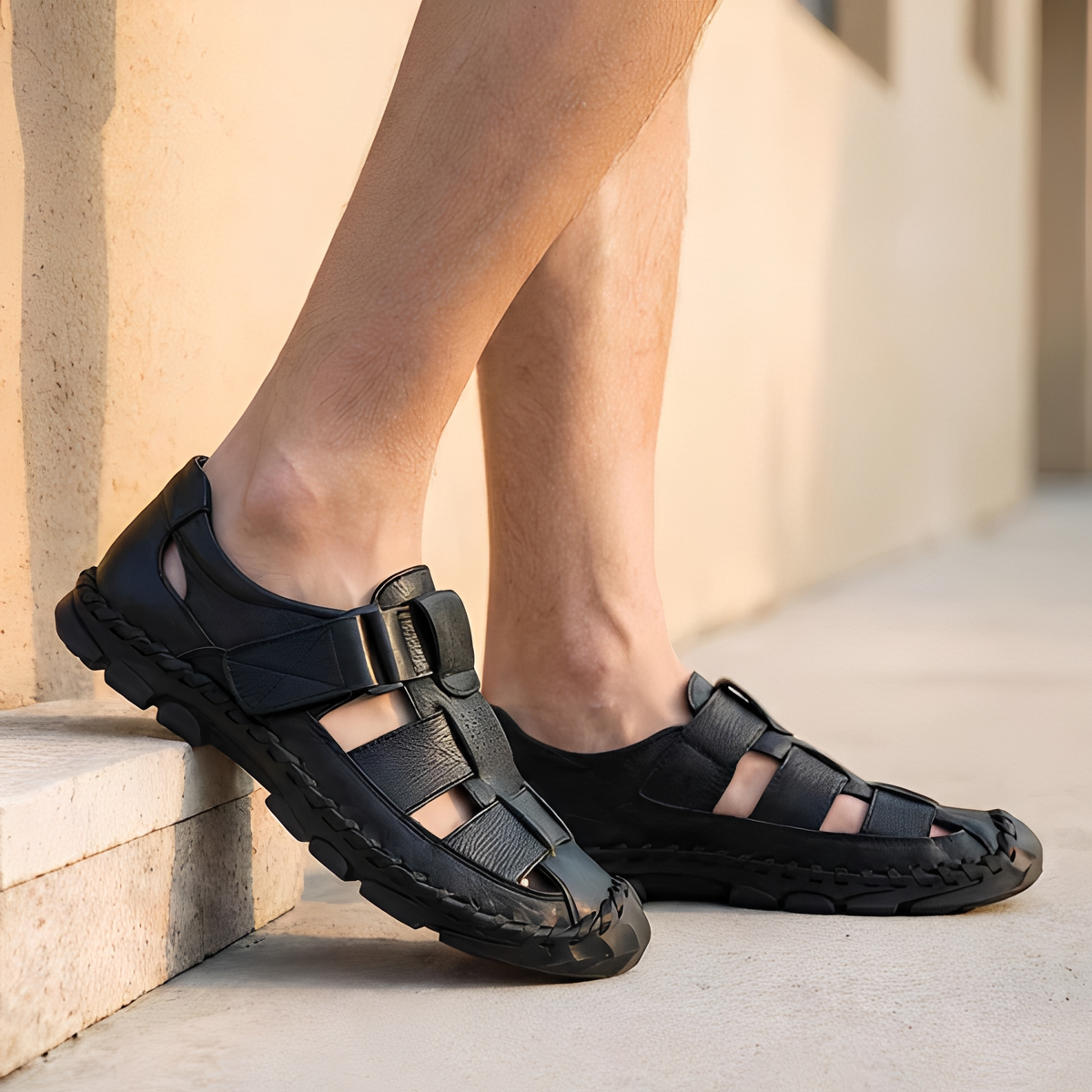 Vernard - Sandalias de exterior de tendencia para hombres