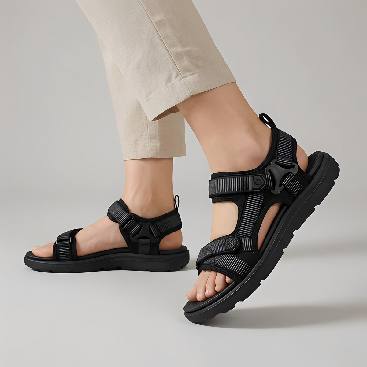 Jacob - Sandalias con correas ajustables para hombres