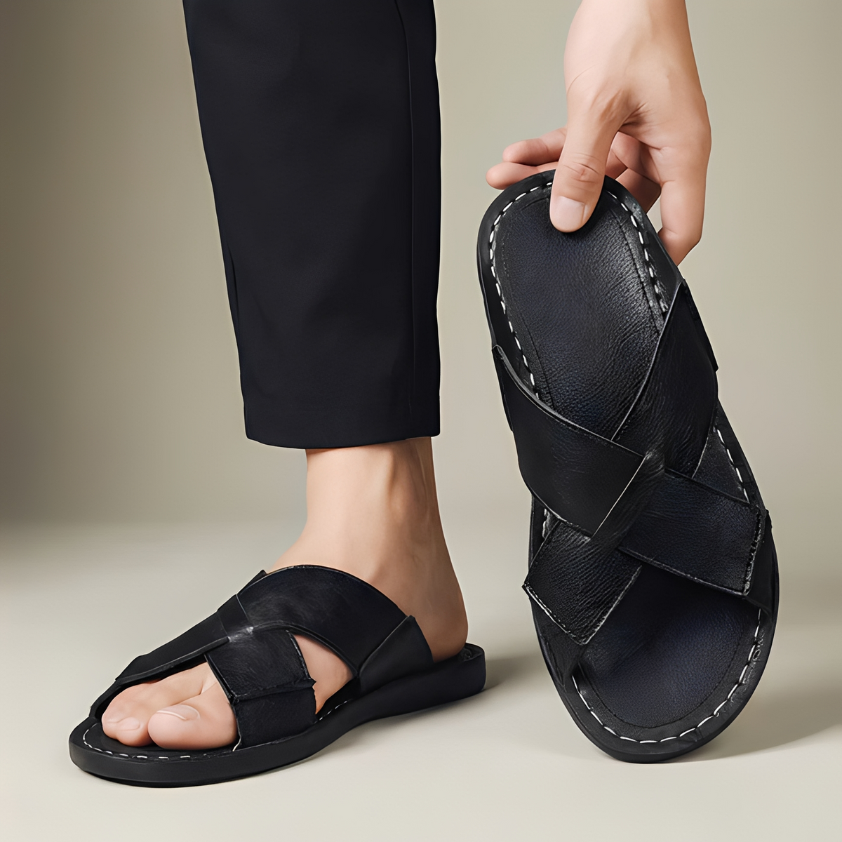Renejay - Sandalias de verano modernas y elegantes para hombres