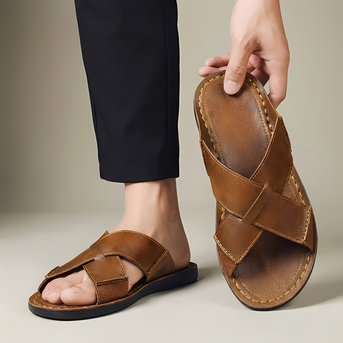 Renejay - Sandalias de verano modernas y elegantes para hombres
