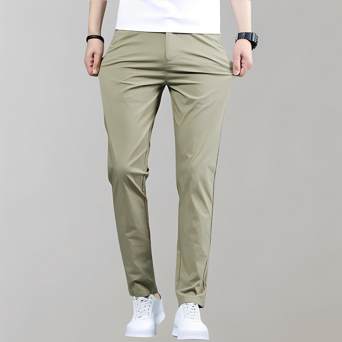 Warren - Pantalón recto de moda para hombre
