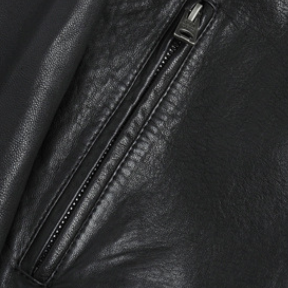 Chaqueta de piel elegante Rainer para hombre