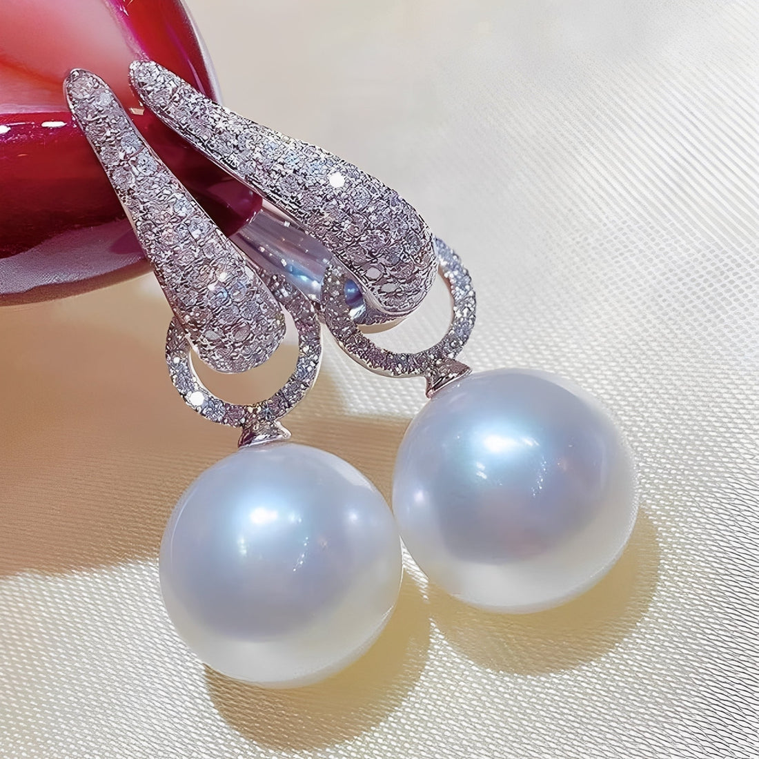 Thalia – Pendiente de clip de moda con efecto elegante de circonio