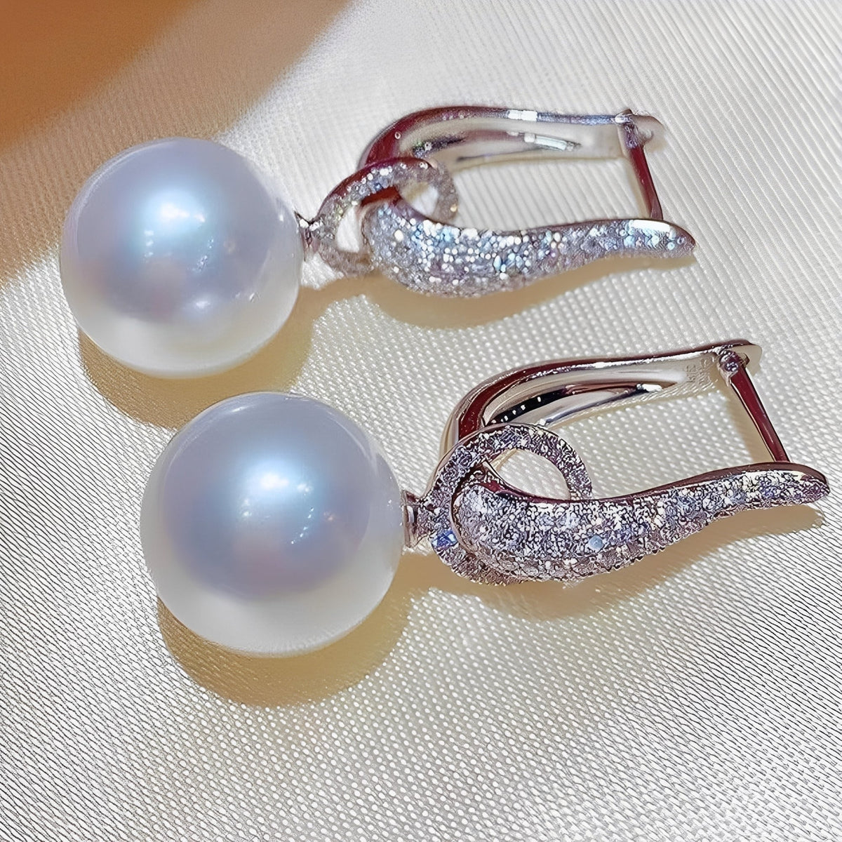 Thalia – Pendiente de clip de moda con efecto elegante de circonio