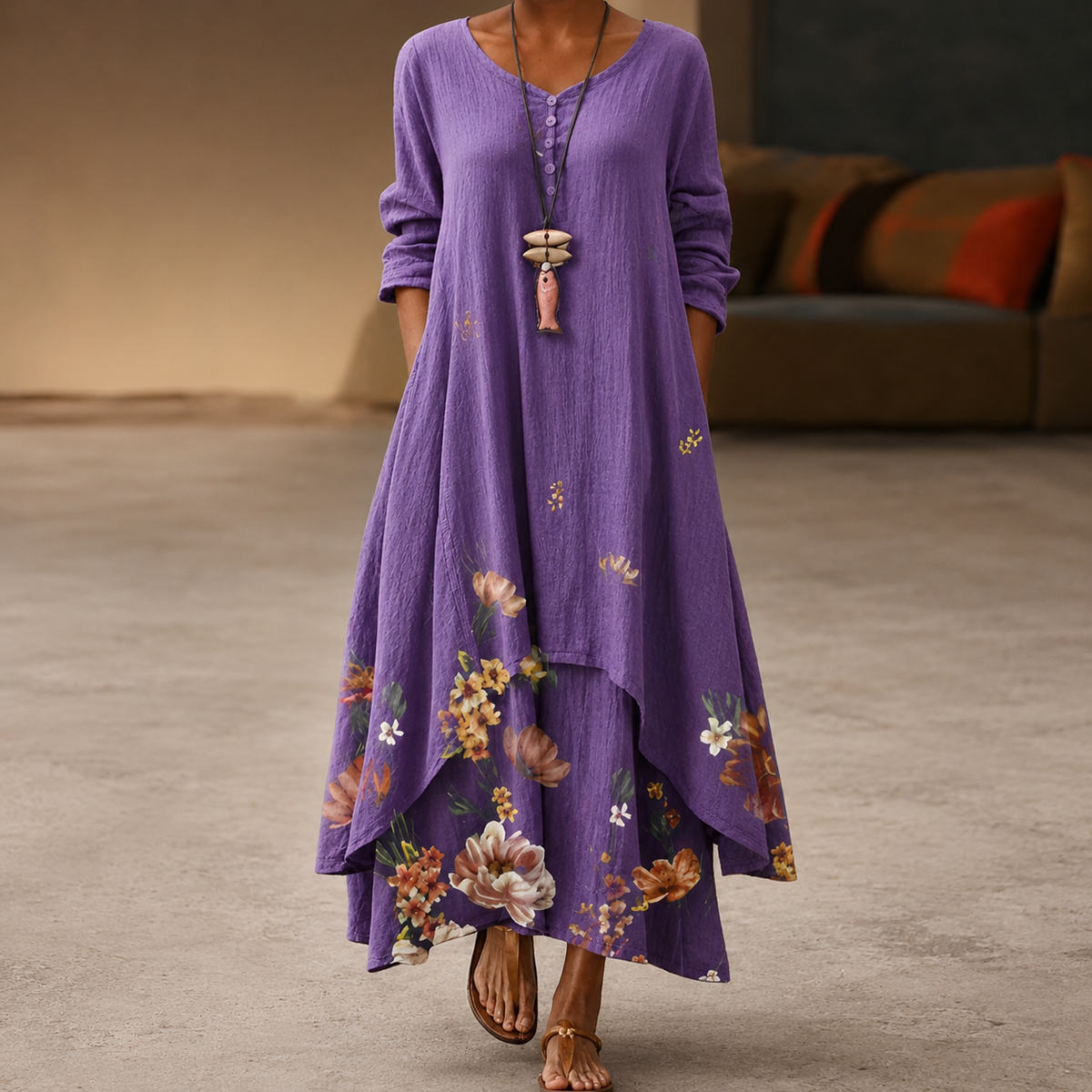 Flor - Vestido elegante y aireado