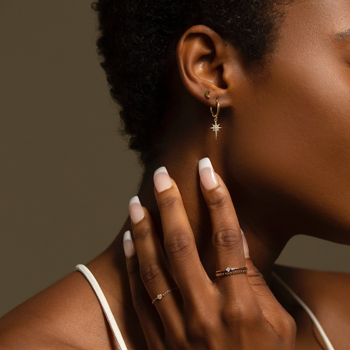 Emily - Anillo Cadena Solitaire