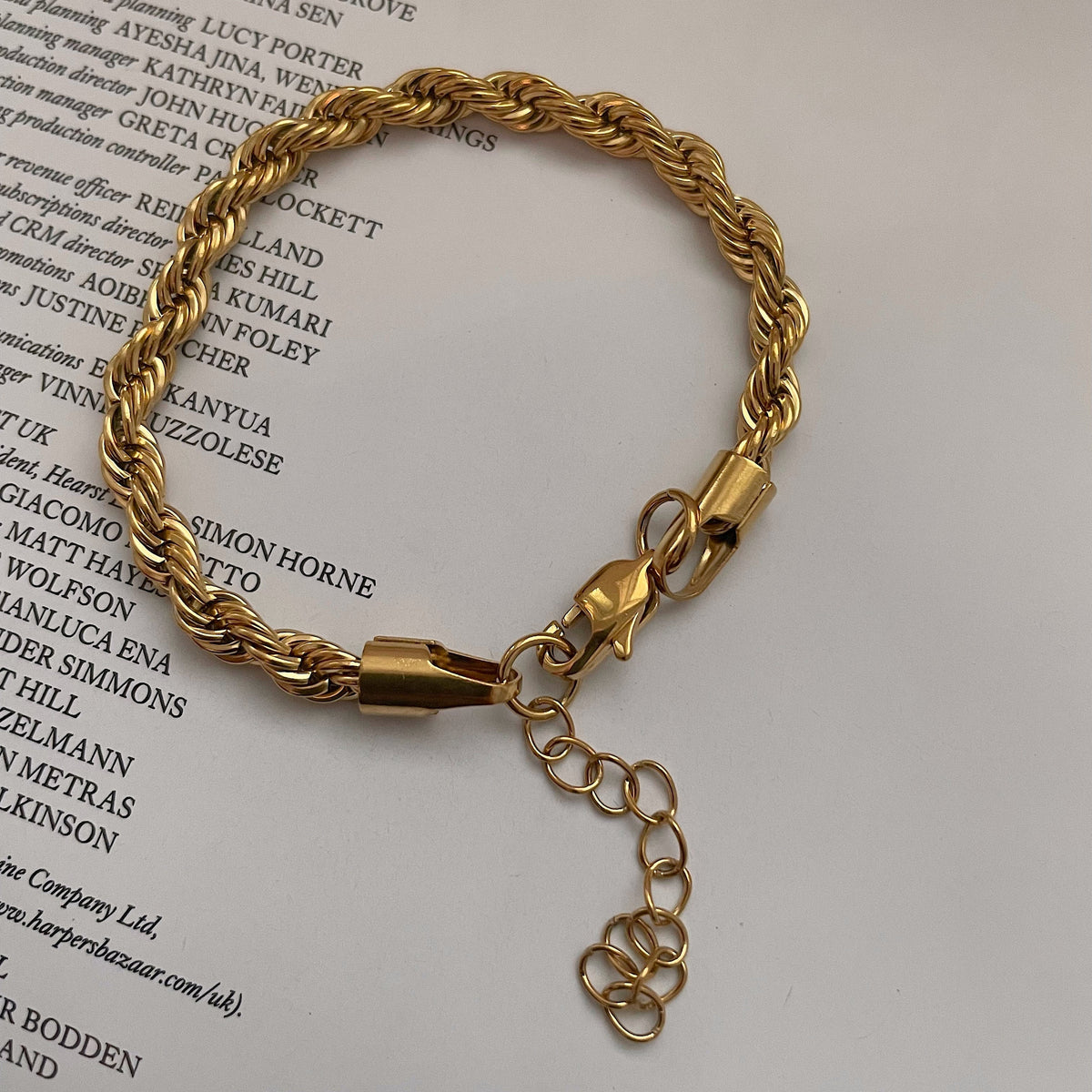 Mila – Pulsera entrelazada de acero inoxidable