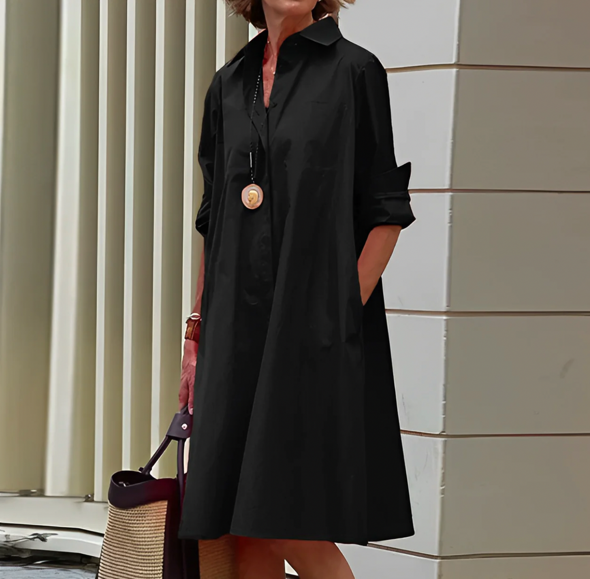 Alissa - Vestido midi para mujer, elegante y cómodo.
