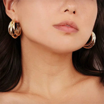 Aro triple - 3 aros dorados