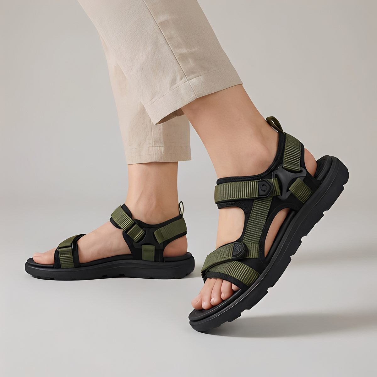 Jacob - Sandalias con correas ajustables para hombres