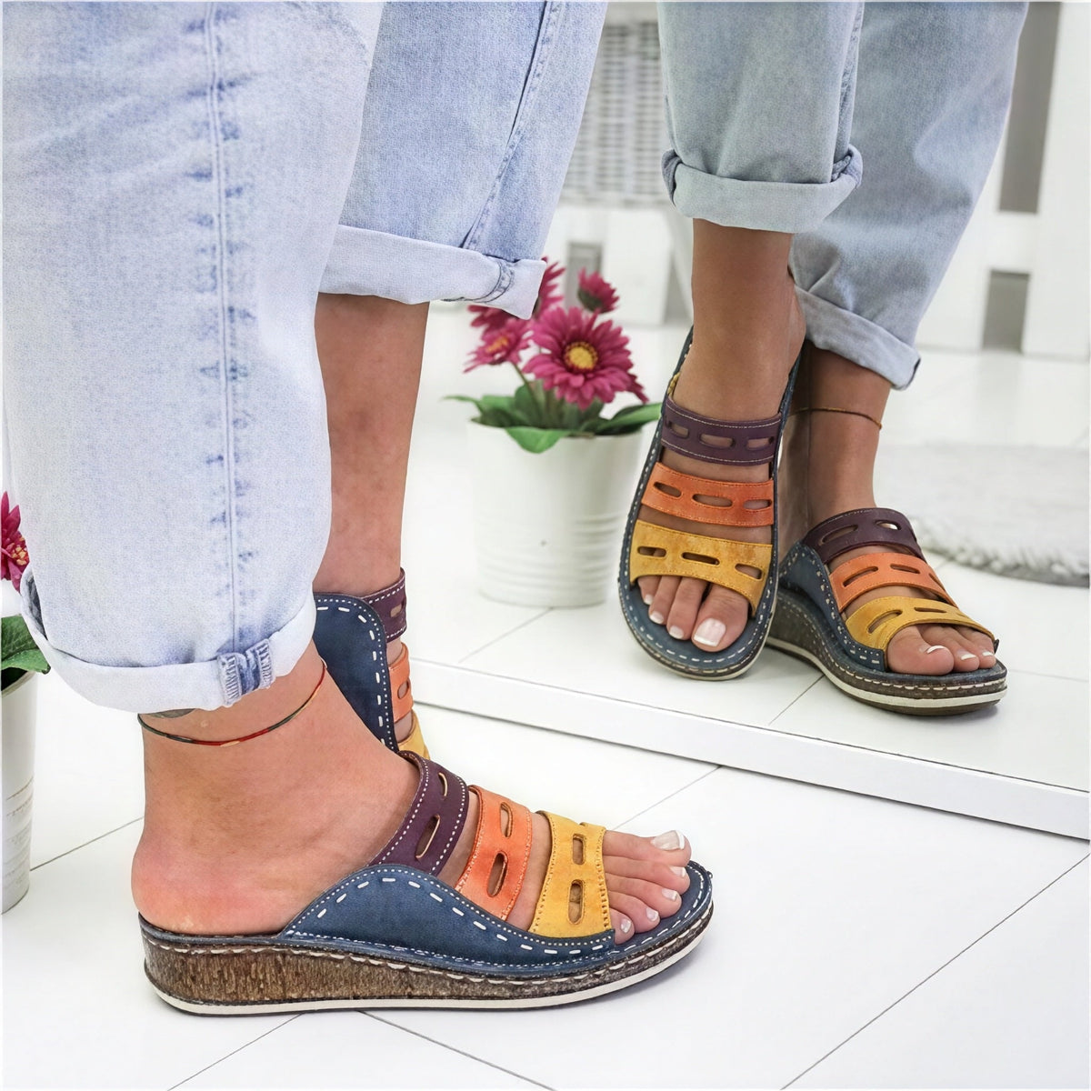Stella - Sandalias con tacón en cuña
