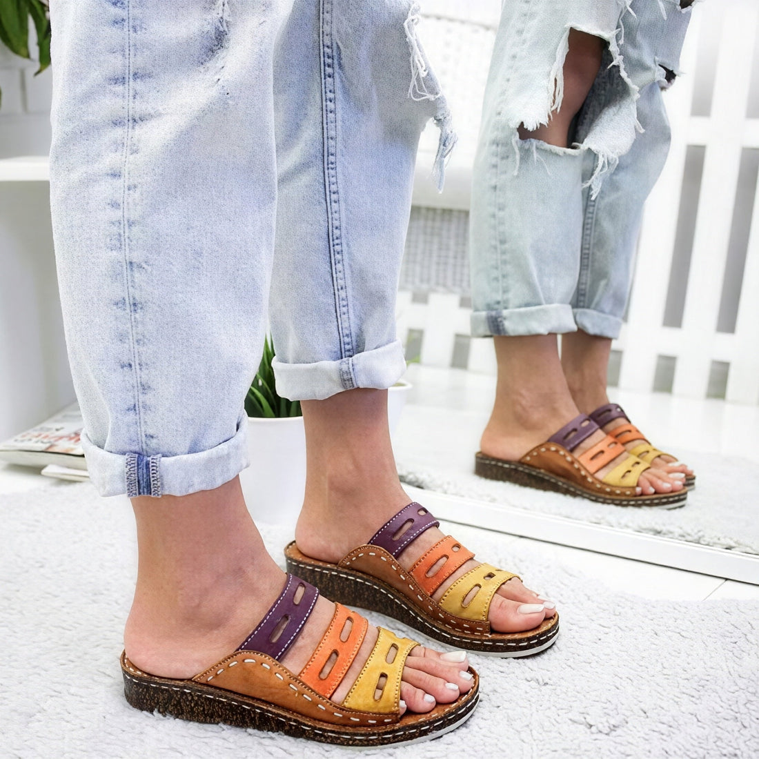 Stella - Sandalias con tacón en cuña
