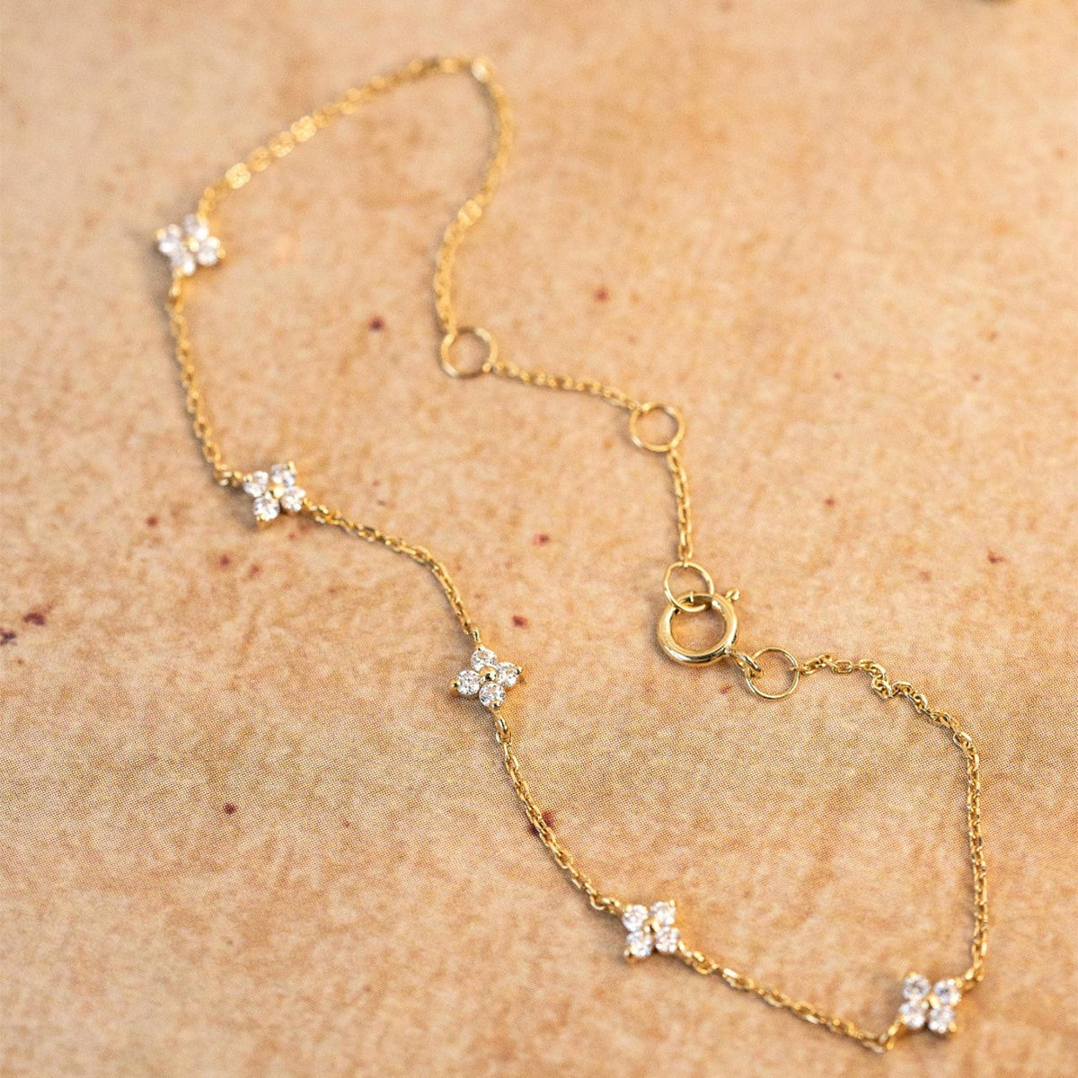 Soline – Pulsera Cadena de Cristal Claro