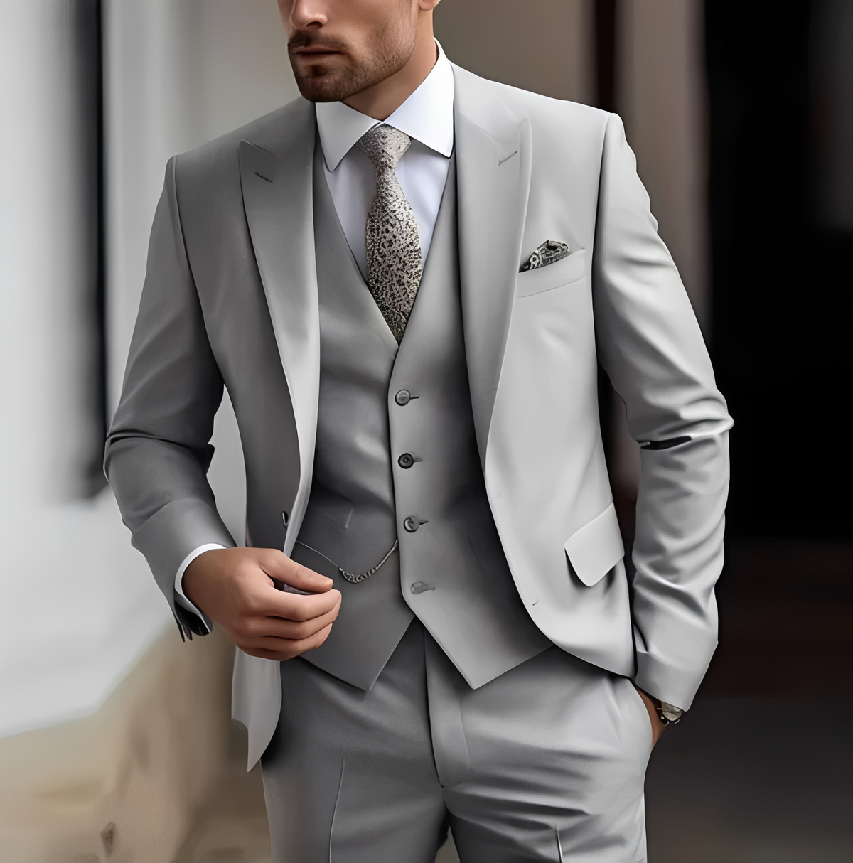 Abenner - Traje formal de tres piezas