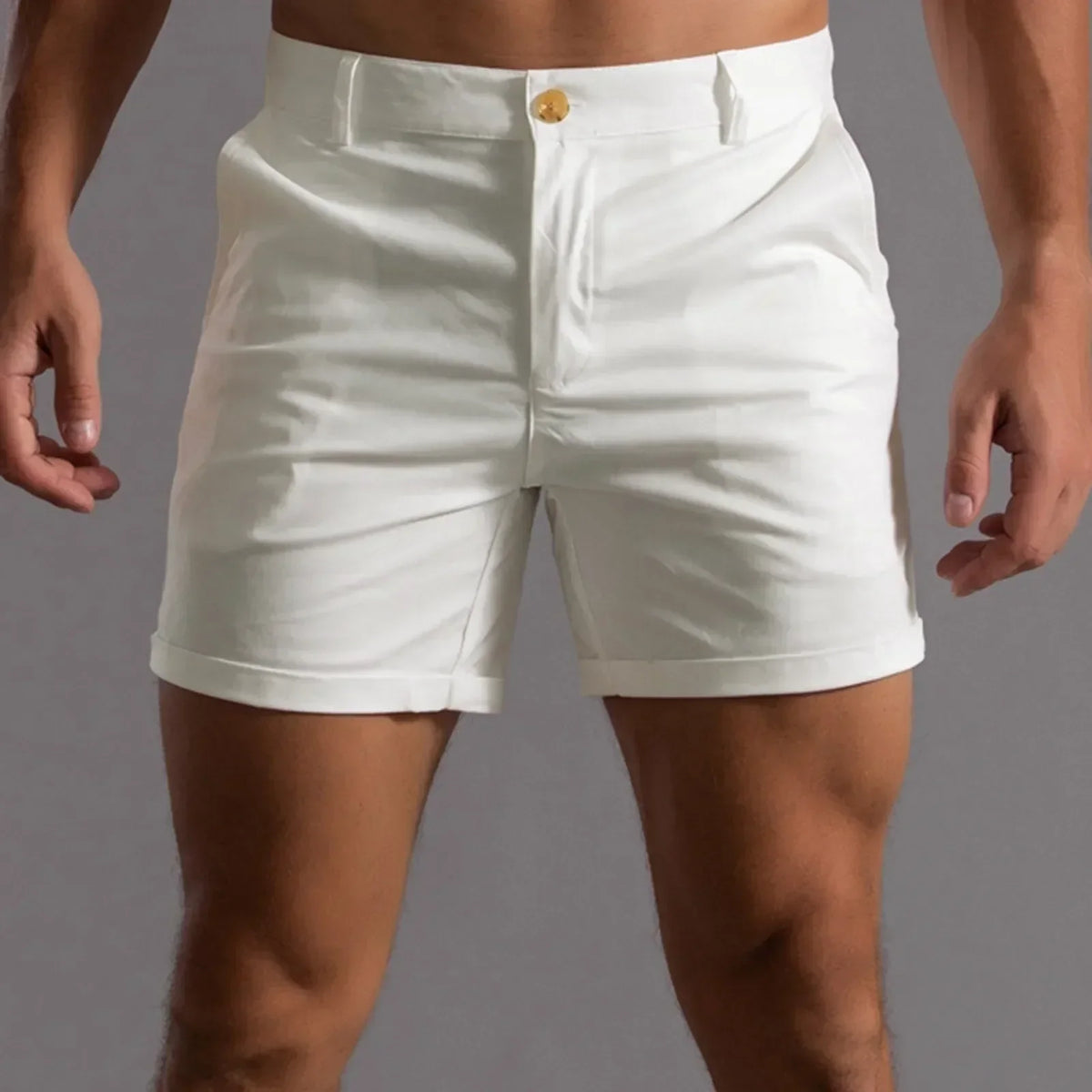 Andrie - Pantalones Cortos Casual de Hombre para Verano