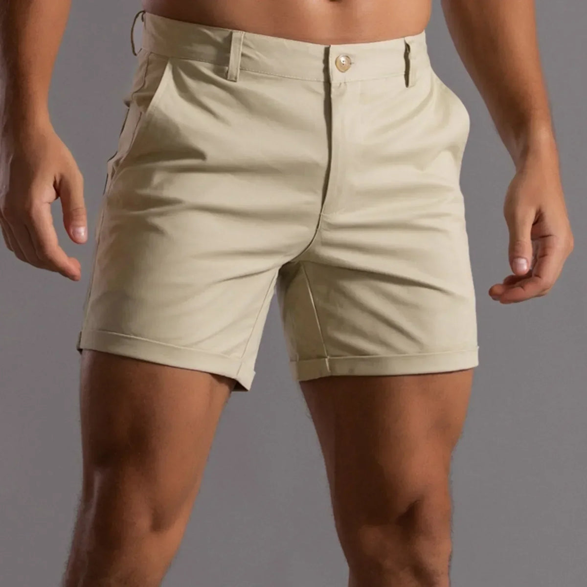 Andrie - Pantalones Cortos Casual de Hombre para Verano