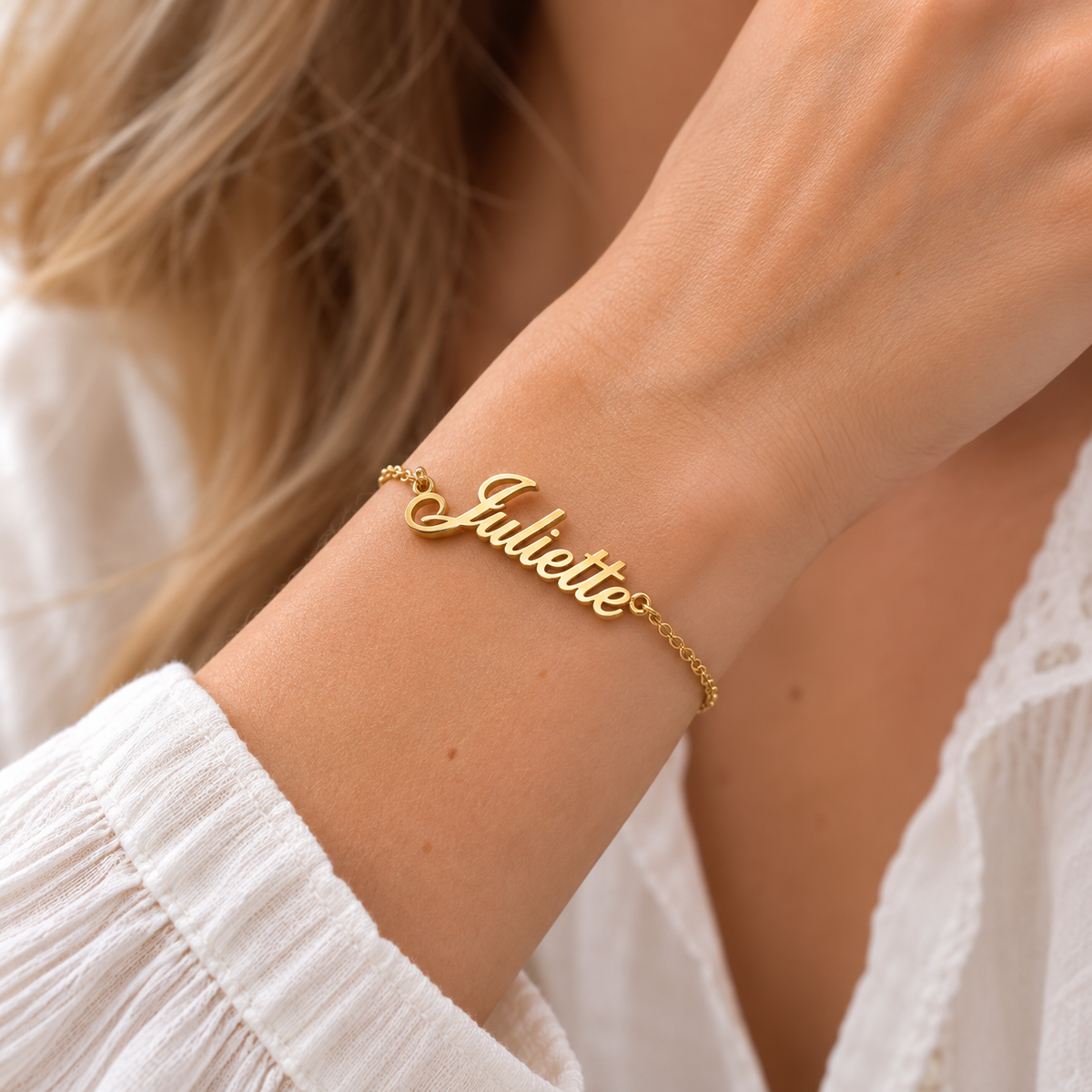 Pulsera de oro personalizada - pulsera con tu nombre