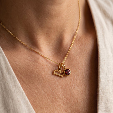 Shay - Collares de piedra de nacimiento del zodiaco
