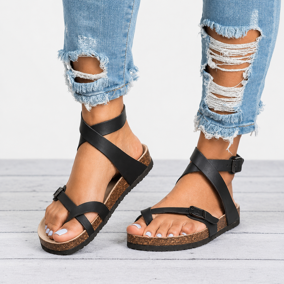 Danna - Sandalias retro para mujeres