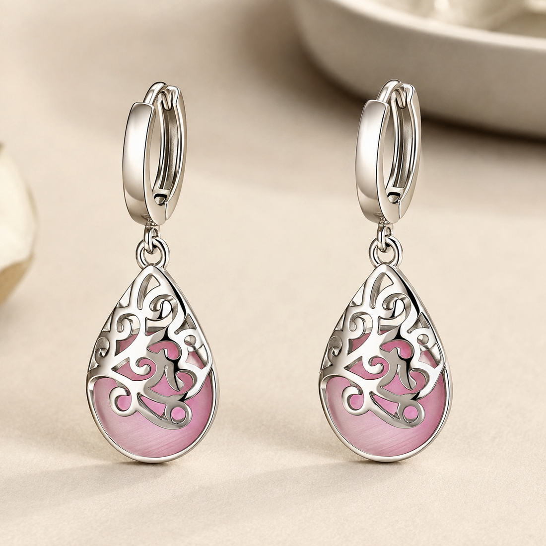 Selene – Pendientes árbol de la vida en plata esterlina 925