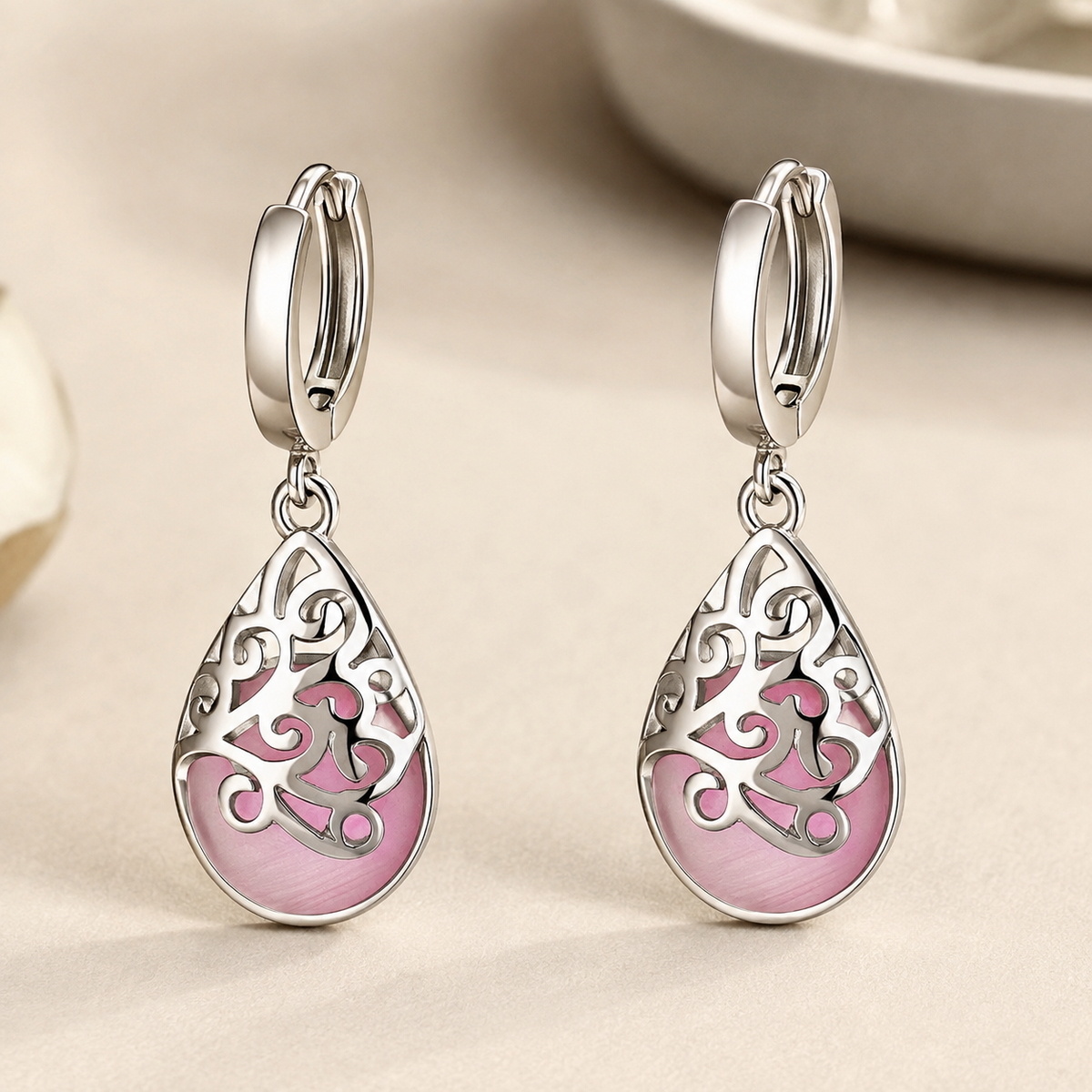 Selene – Pendientes árbol de la vida en plata esterlina 925
