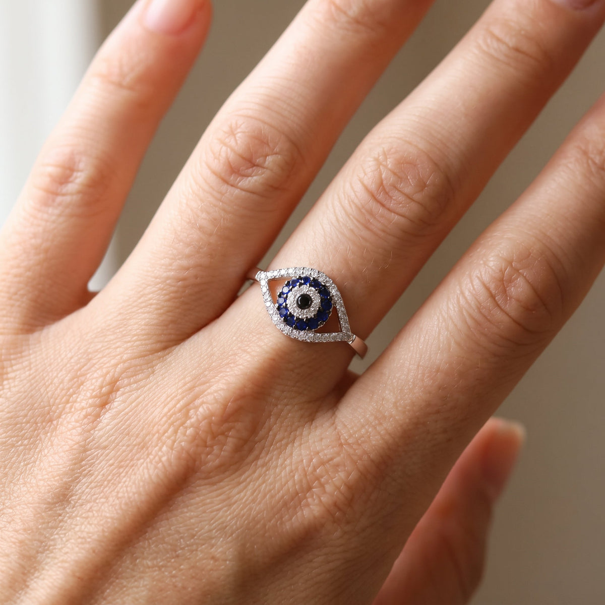 Eleni – Anillo de Protección Ojo Azul Matiasma
