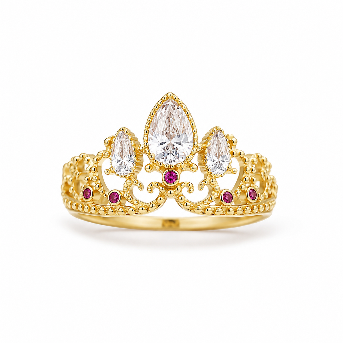 Anillo de Corona Rapunzel - El Anillo de Corona Amarillo de Rapunzel