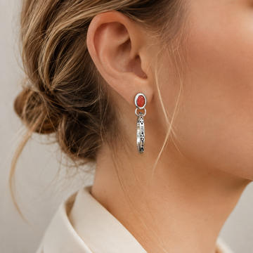 Issa – Pendientes boho vintage con ónice