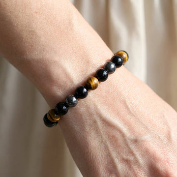 Kiarra – Pulsera de triple protección con piedras naturales
