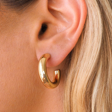Mayra - Aros de Oro Anchos