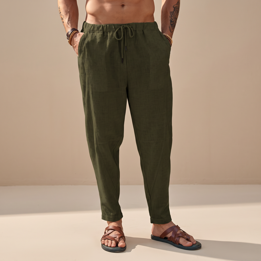 Abel - Pantalones de Playa Relajados