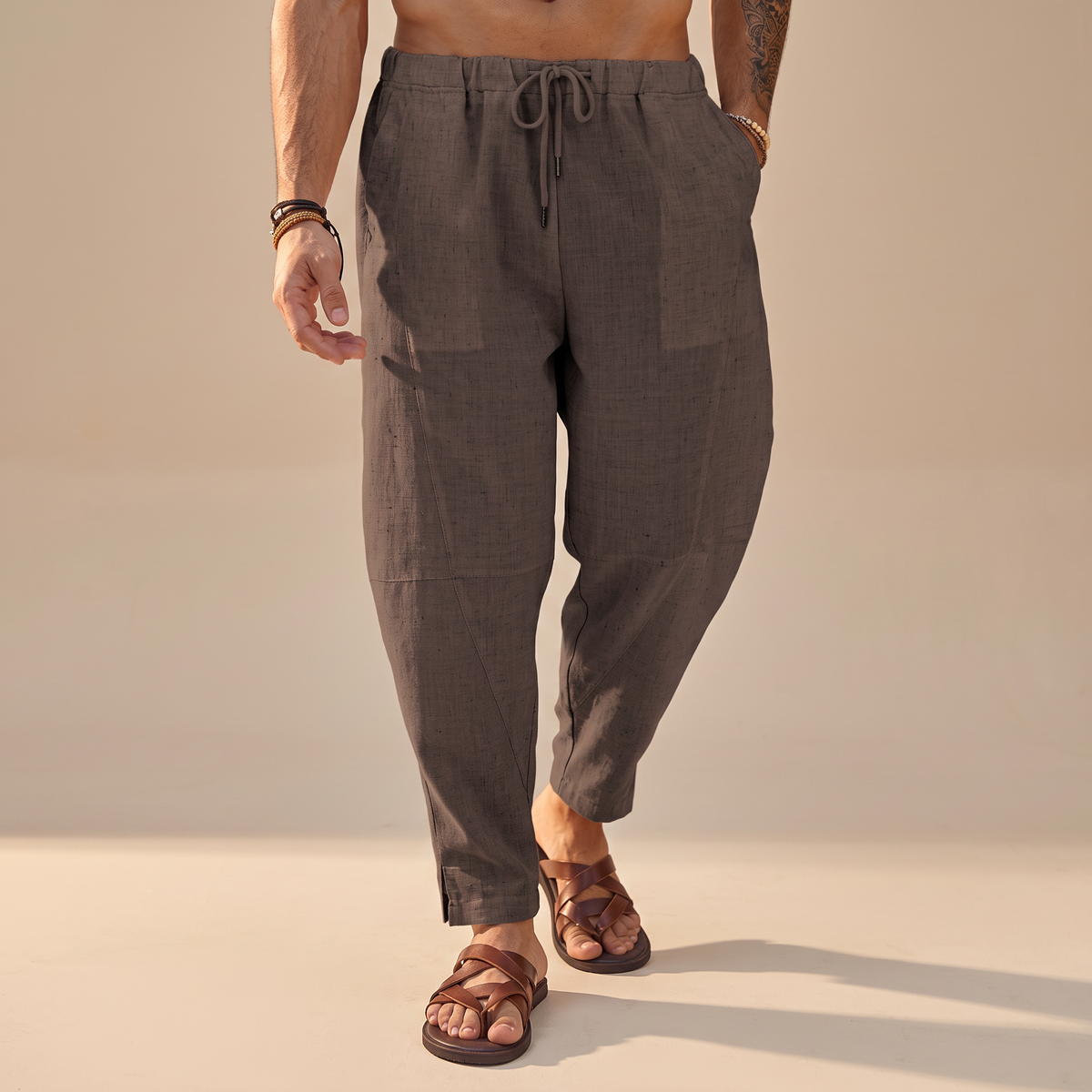Abel - Pantalones de Playa Relajados