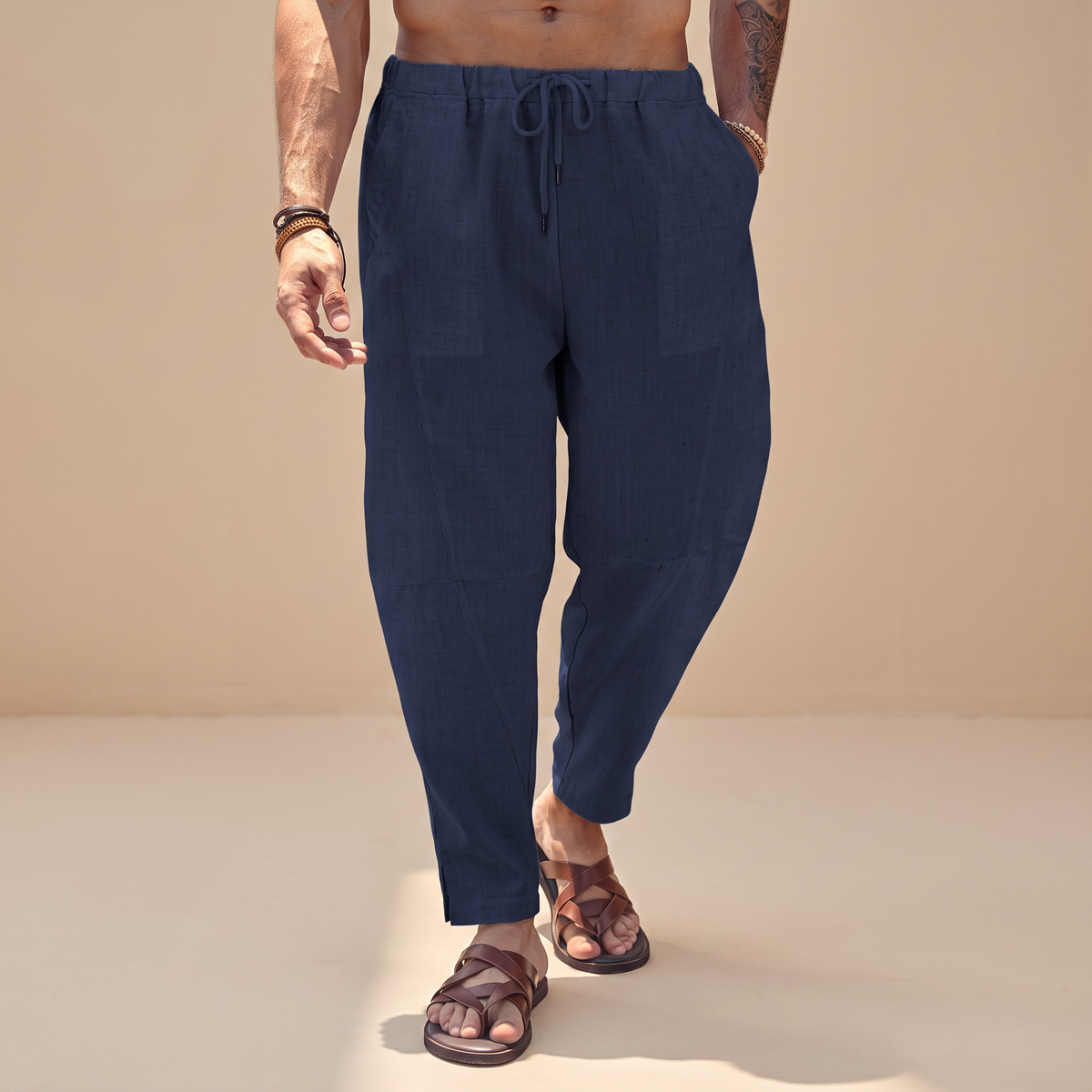 Abel - Pantalones de Playa Relajados
