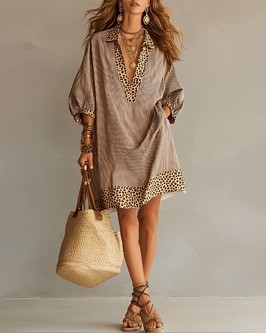 Abbie - Vestido Elegante con Panel Suelto