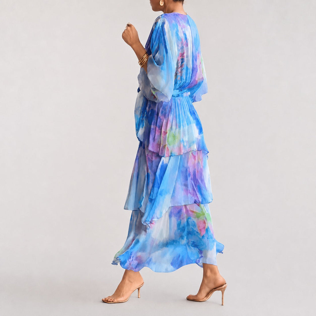 Denise - Vestido de Capas Estiloso