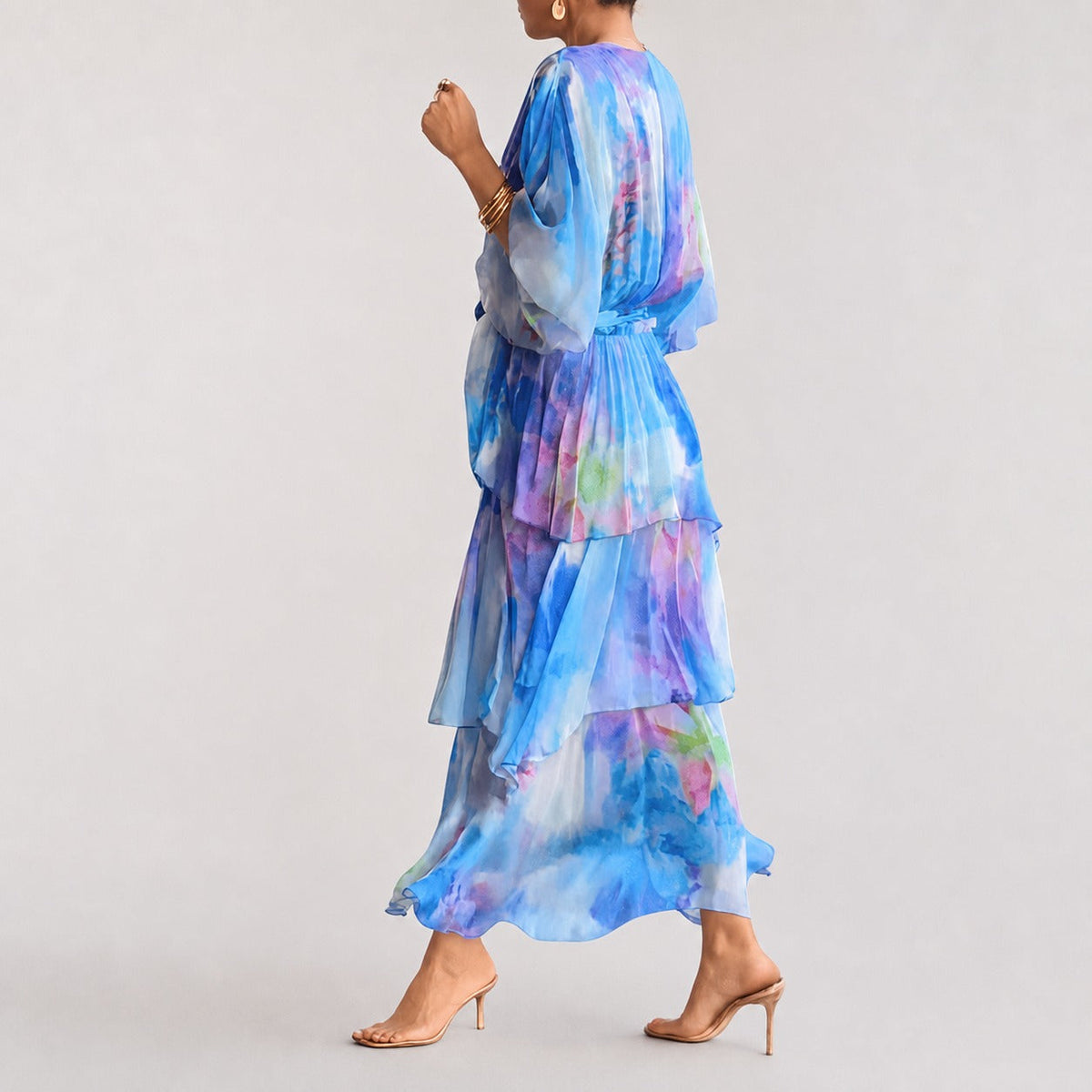Denise - Vestido de Capas Estiloso