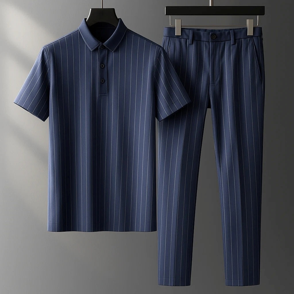 Donny - Conjunto Polo a Rayas Casual