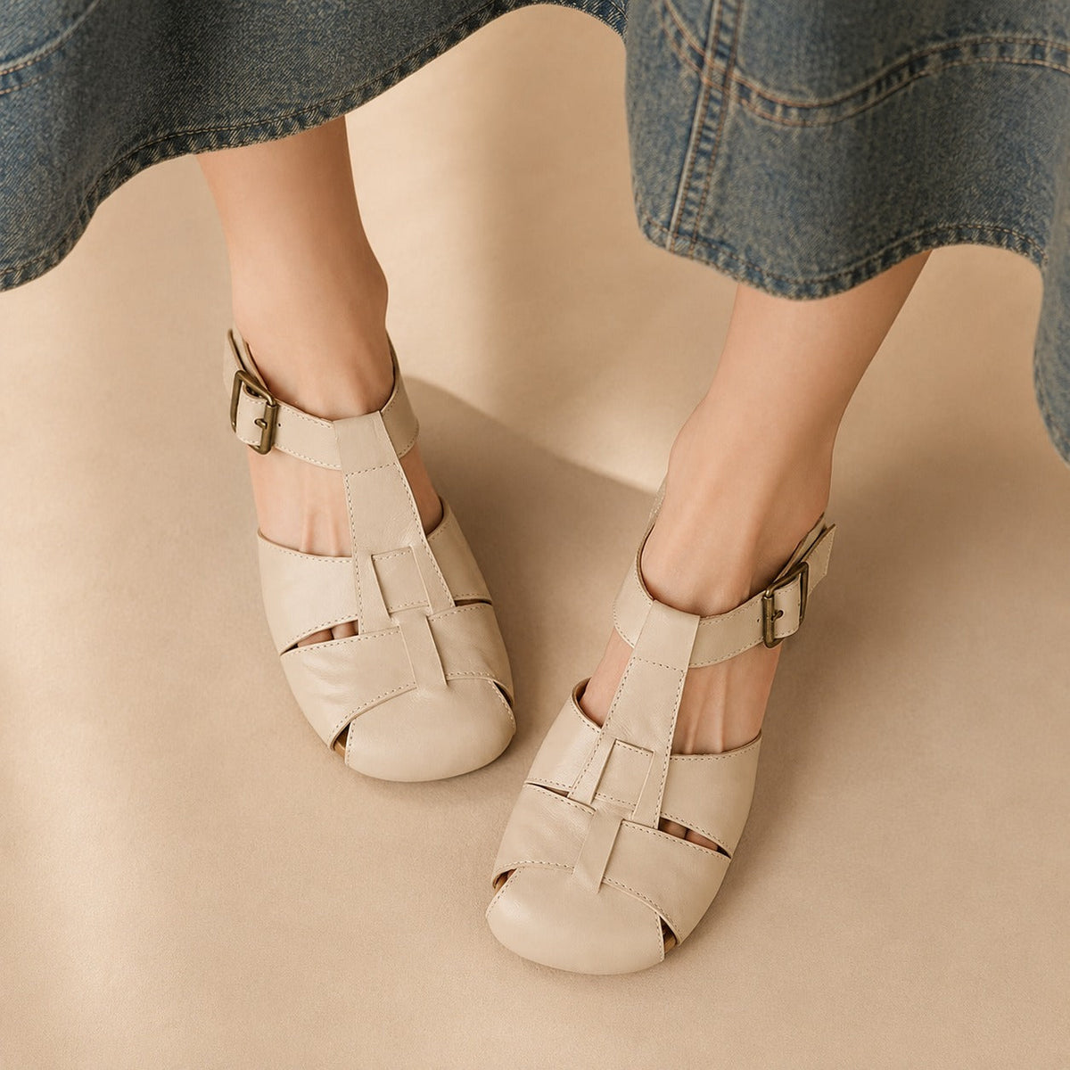 Lenny - Sandalias casuales con plantilla acolchada
