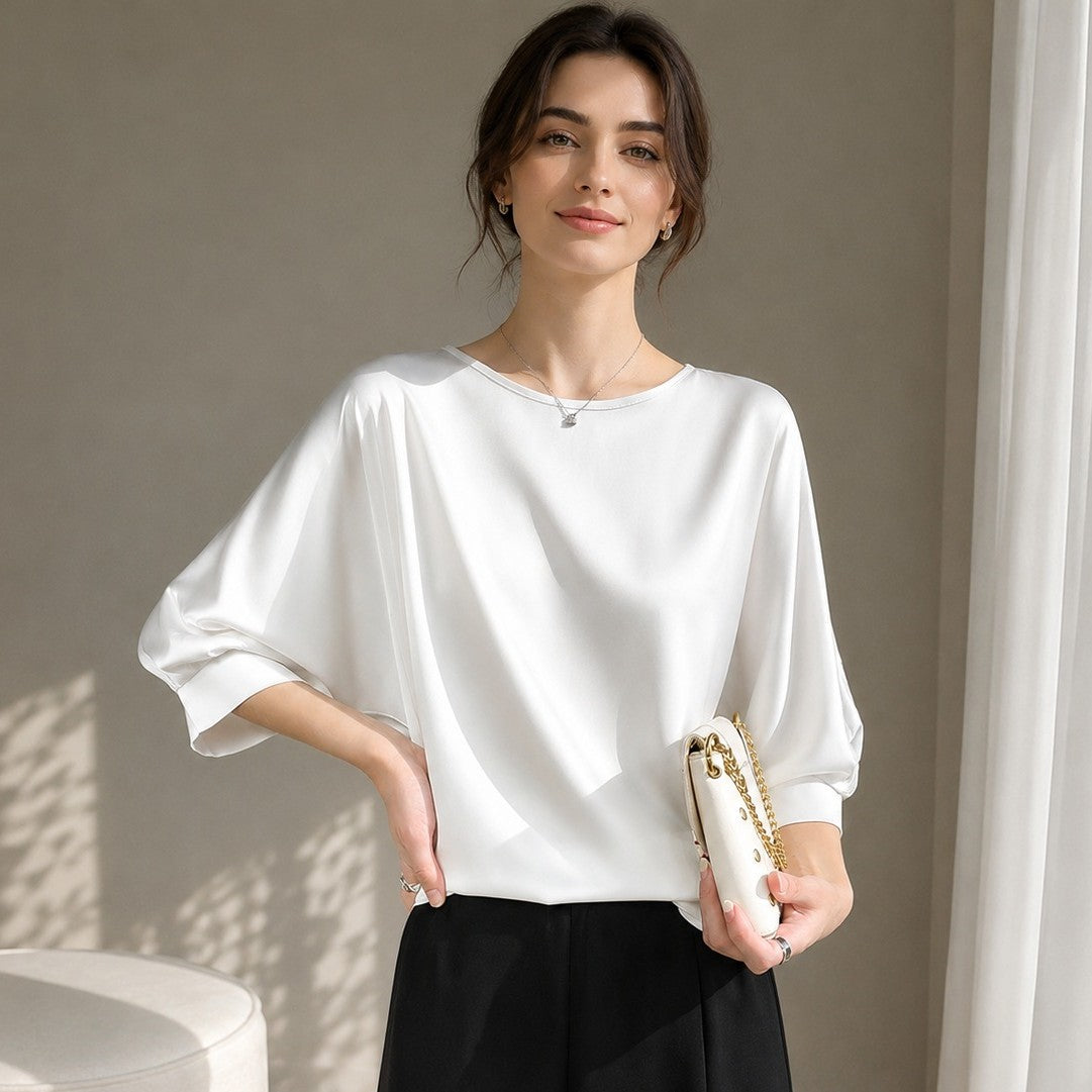 Shanice - Blusa elegante de corte holgado