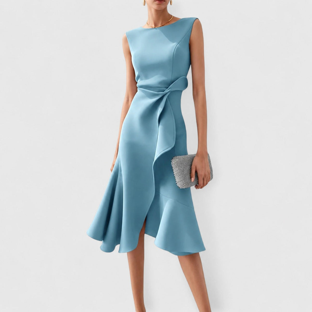 Stella - Vestido Midi Elegante sin Mangas