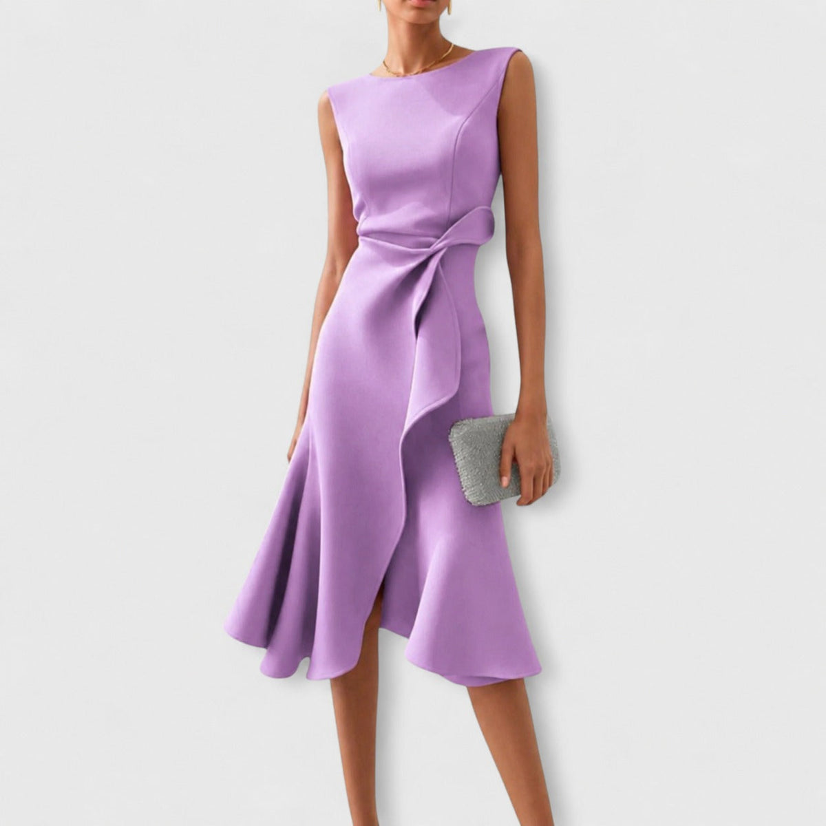 Stella - Vestido Midi Elegante sin Mangas