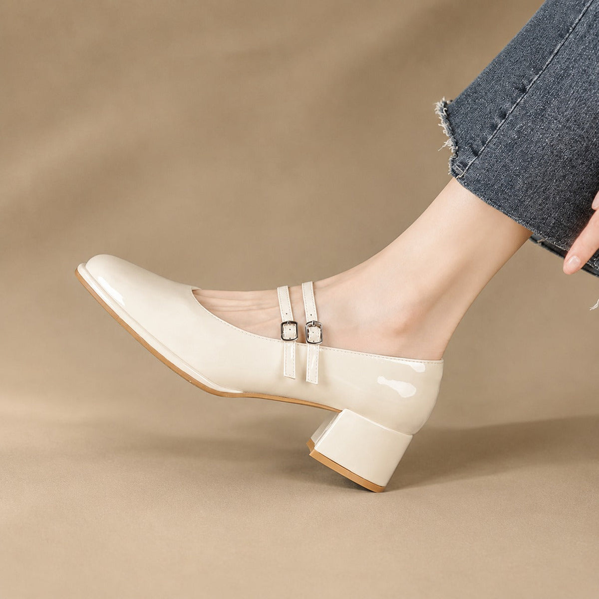 Curtis - Sandalias elegantes de tacón bloque
