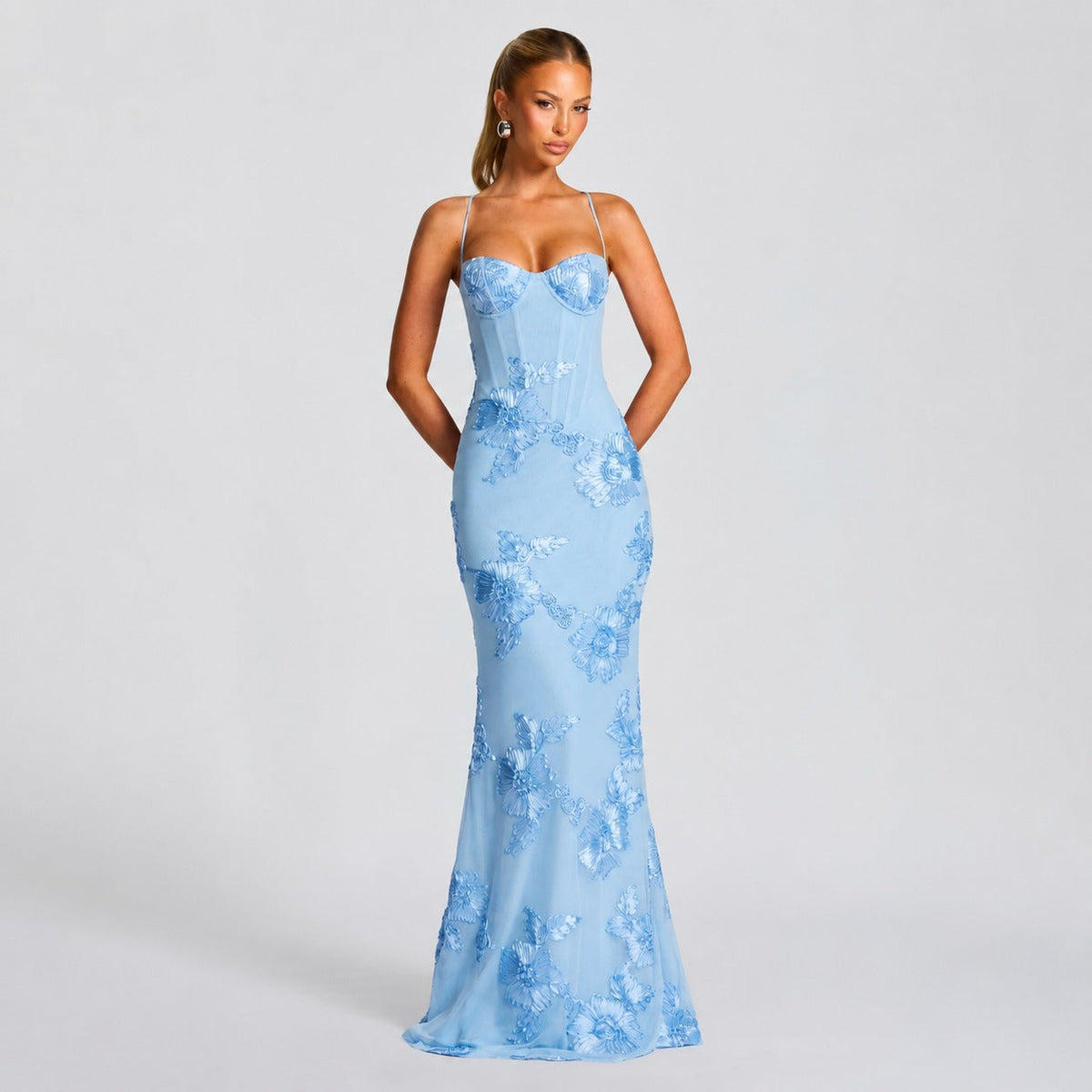 Norma - Vestido Maxi Floral Elegante