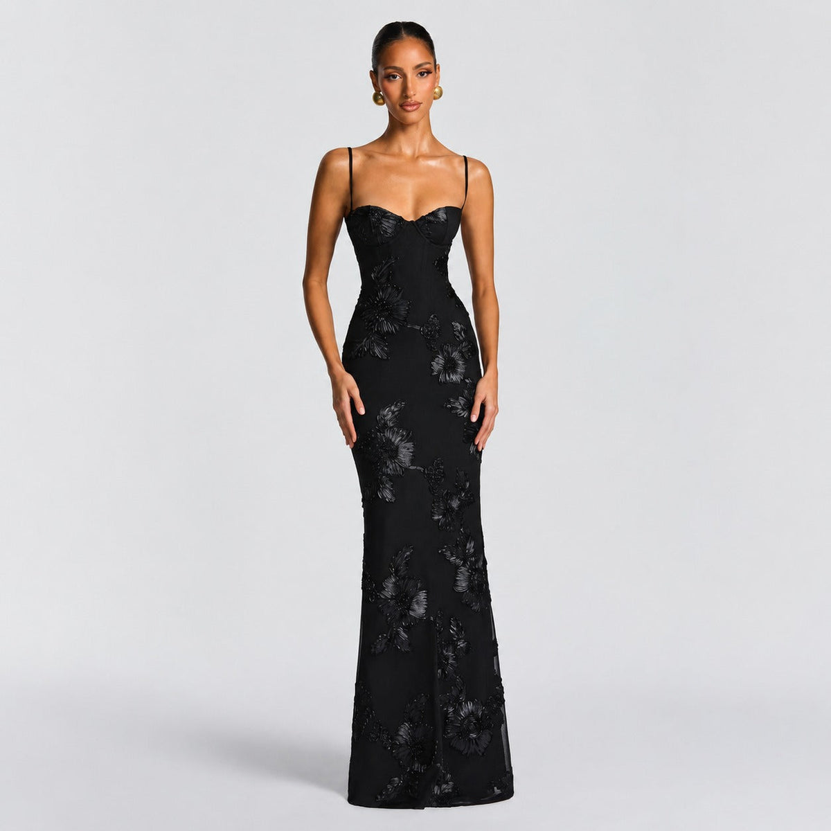 Norma - Vestido Maxi Floral Elegante