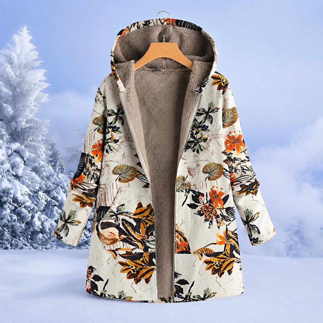 FluffCoat - Chaqueta de invierno colorida y elegante