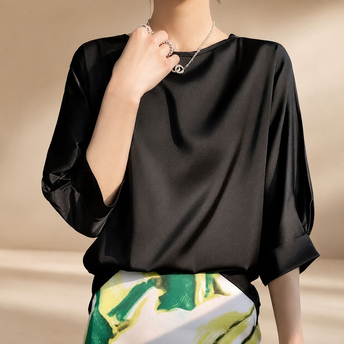 Shanice - Blusa elegante de corte holgado
