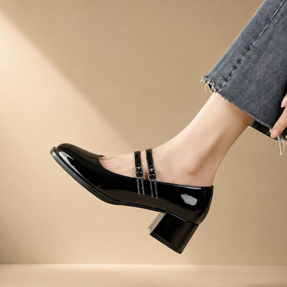 Curtis - Sandalias elegantes de tacón bloque