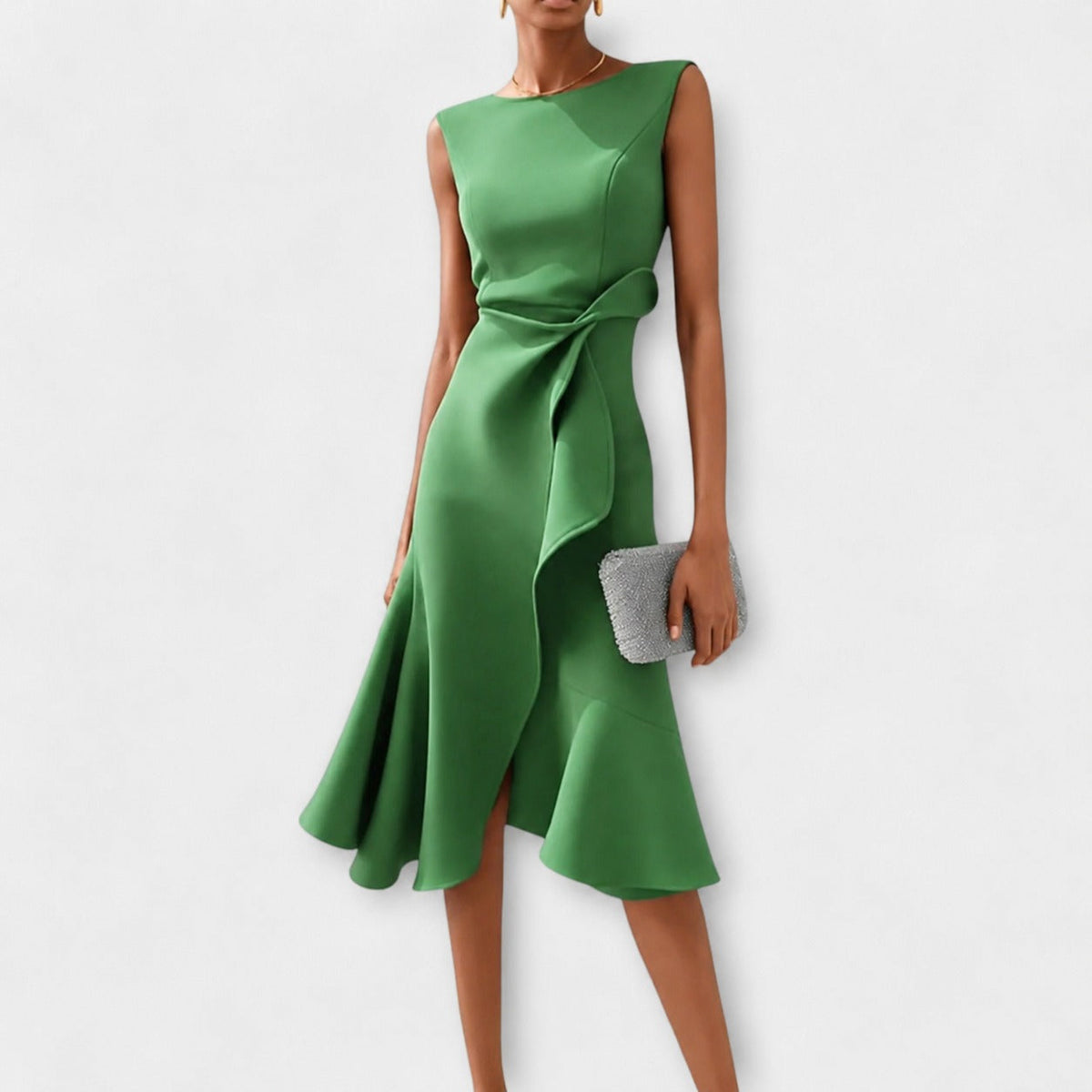 Stella - Vestido Midi Elegante sin Mangas